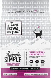 I and Love and You Lovingly Simple LID Salmon & Sweet Potato Dry Cat Food