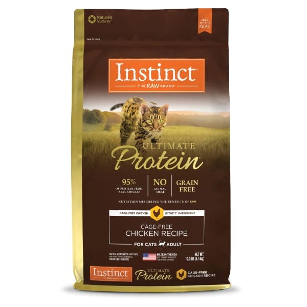 Instinct Ultimate Protein Grain-Free Cage-Free Chicken Recipe Freeze-Dried Raw Coated Dry Cat Food